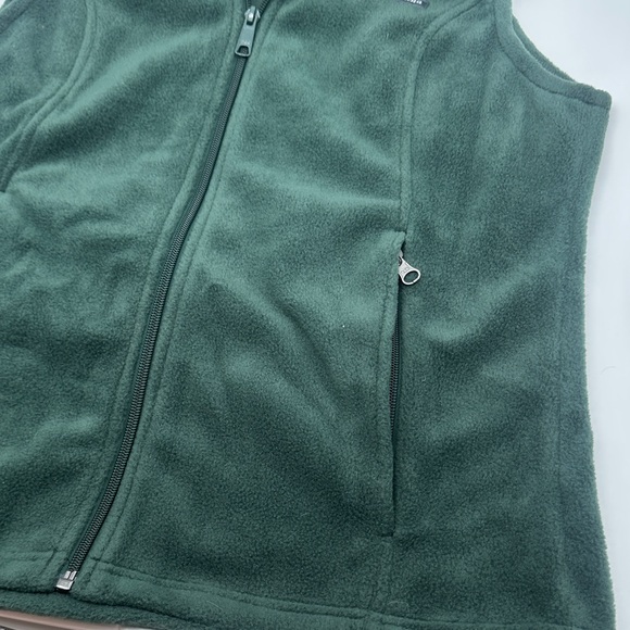 Columbia Dark Green Fleece Vest - Picture 3 of 4
